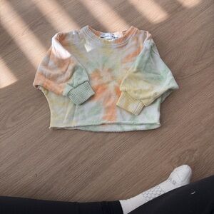 SUN PEONY COCONUT Tie-Dye Sweatshirt 12-18m